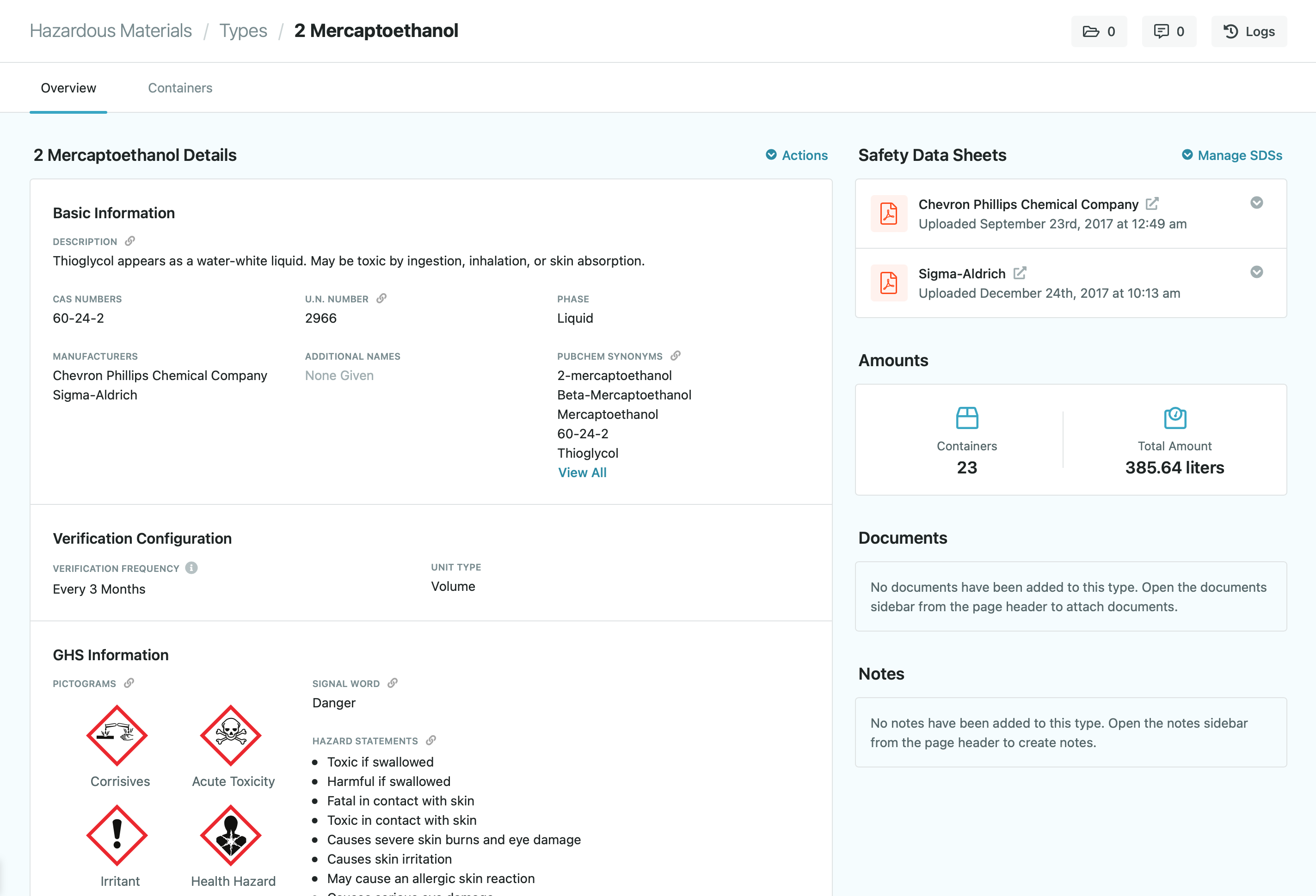 Chemical Inventory Management - CampusOptics